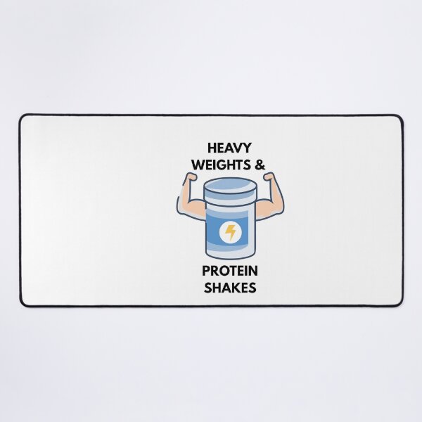 Item preview, HEAVY WEIGHTS AND PROTEIN SHAKE designed and sold by DiscoVibes.
