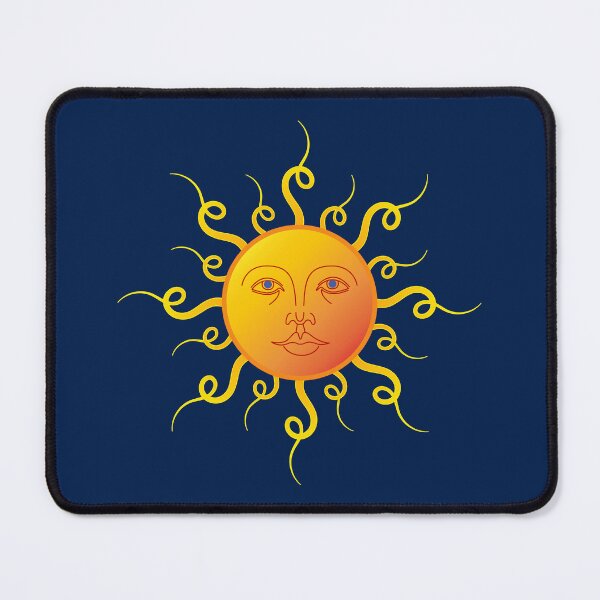 Item preview, Red Yellow Sun Face Mati designed and sold by Yiorgos Designs.