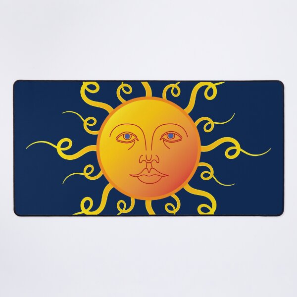 Item preview, Red Yellow Sun Face Mati designed and sold by Yiorgos Designs.