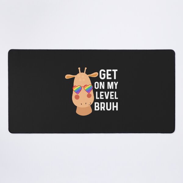Item preview, Funny Gay Pride Stuff Teen LGBT Giraffe Get On My Level Bruh Pullover Hoodie designed and sold by Corelli87.