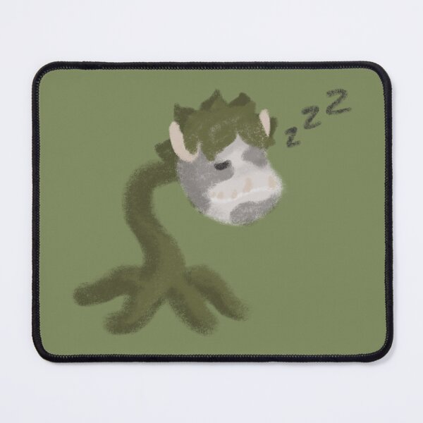 Item preview, Sleepy Cowplant (green bg) designed and sold by RadiantDuat.