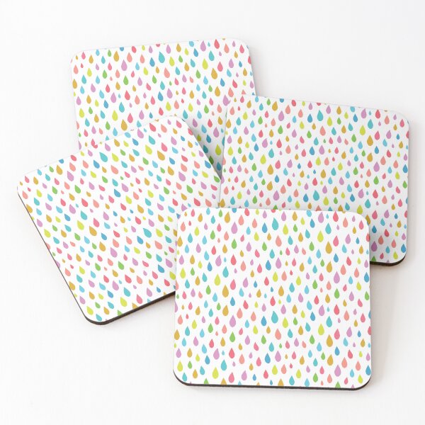 Item preview, Bright rainbow raindrops pattern  designed and sold by Yasminepatterns .