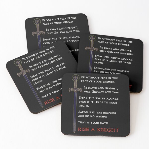 Item preview, KINGDOM OF HEAVEN, RISE A KNIGHT OATH designed and sold by Madjack Tees Kiwi SuperStore.