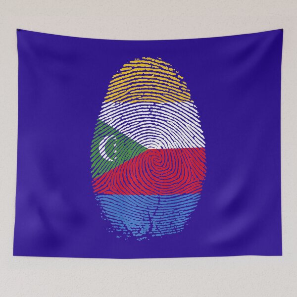 Item preview, Comoros Flag Fingerprint It is in my DNA Comorian designed and sold by XanhtoChieng.