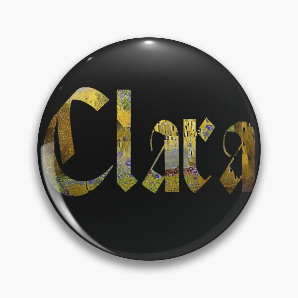 Item preview, Clara girls name gold colour text design designed and sold by Areashor.