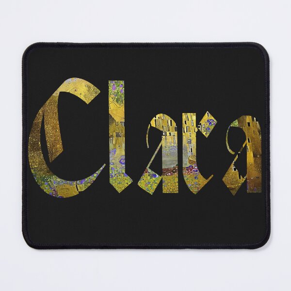 Item preview, Clara girls name gold colour text design designed and sold by Areashor.