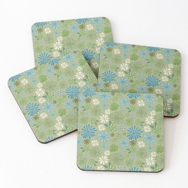 Item preview, Green Funky Daisy Garden designed and sold by Squarebird.