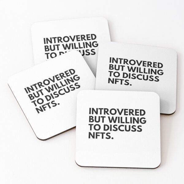 Item preview, Introverted But Willing To Discuss NFTs - Funny NFT Quote designed and sold by nft-millionaire.