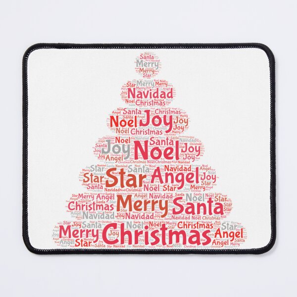 Item preview, Red Christmas Tree Typography designed and sold by IZiets.