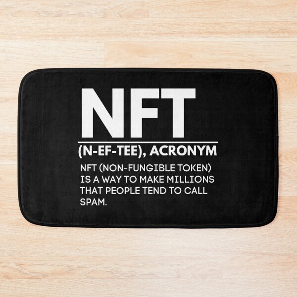 Item preview, NFT Humor - Non Fungible Token Crypto Meaning  designed and sold by nft-millionaire.