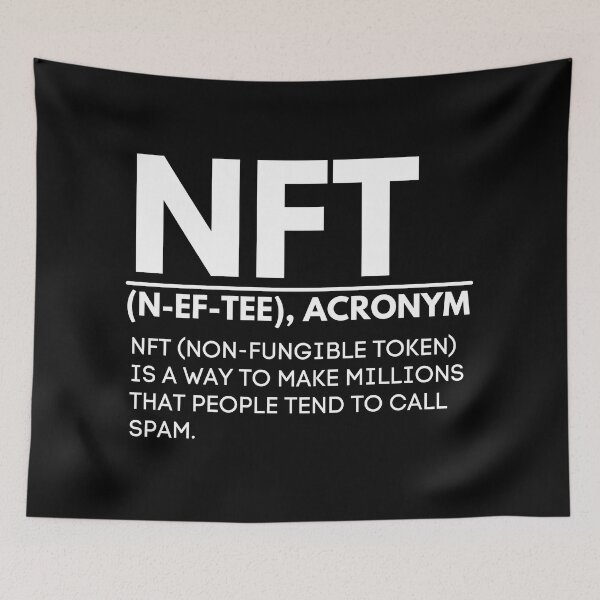 Item preview, NFT Humor - Non Fungible Token Crypto Meaning  designed and sold by nft-millionaire.