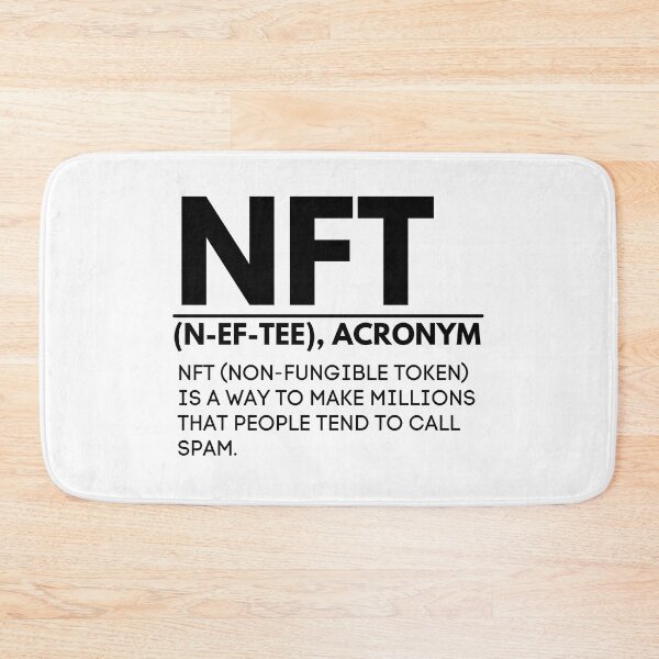 Item preview, NFT Humor - Non Fungible Token Crypto Meaning  designed and sold by nft-millionaire.