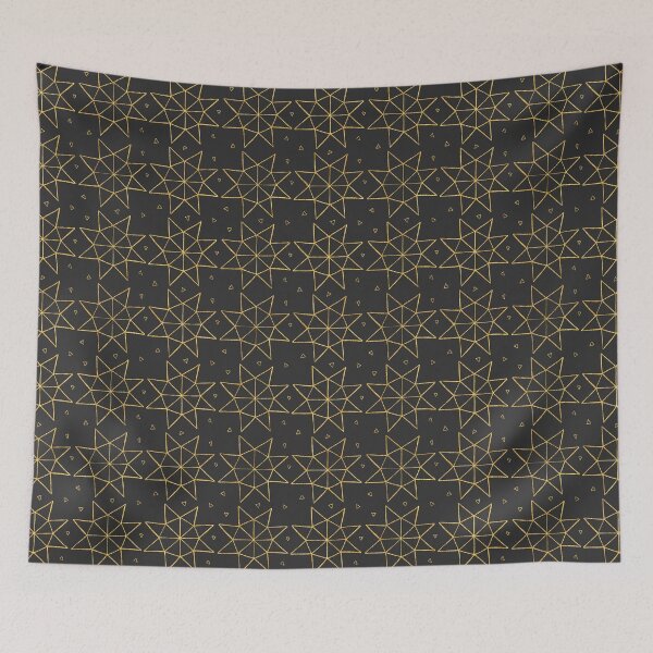Item preview, Geodesic Stars // Charcoal designed and sold by The Wellington Boot.