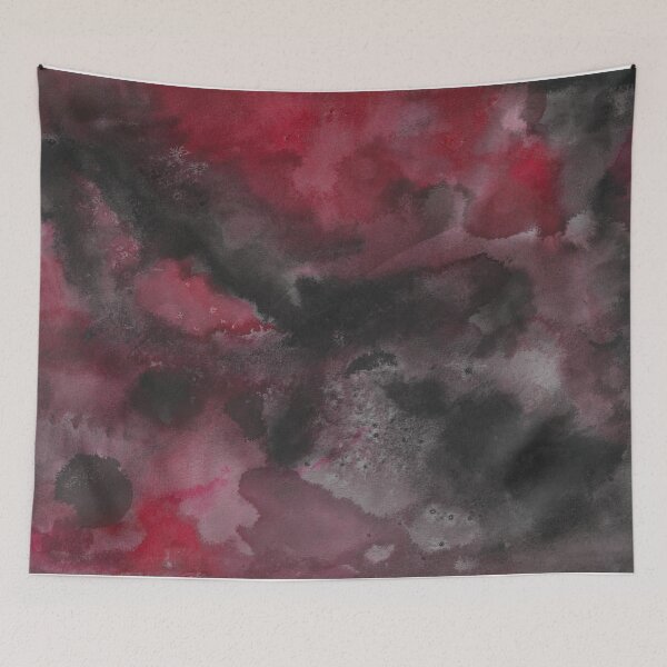 Item preview, Seductive Red Black Storm Abstract Print Design designed and sold by Erotic-ink-au.