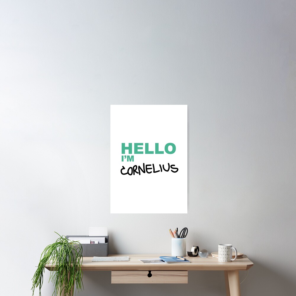 fight-club-cornelius-name-tag-poster-for-sale-by-badpandaart