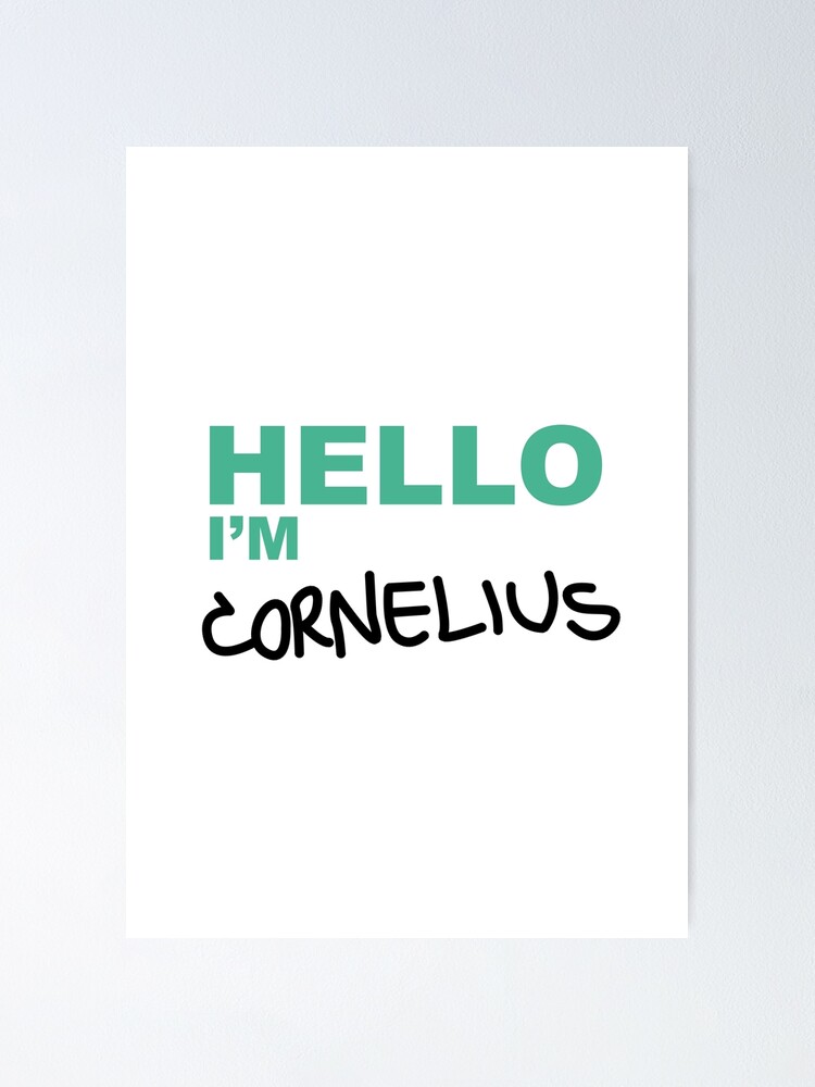 fight-club-cornelius-name-tag-poster-for-sale-by-badpandaart