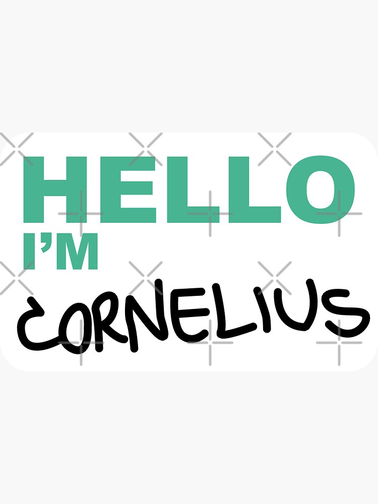 fight-club-cornelius-name-tag-sticker-for-sale-by-badpandaart-redbubble