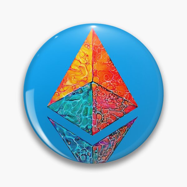 Item preview, "Caustic Acid" ETH crypto, Etherium logo.  Classic T-Shirt designed and sold by ValentinRoth.