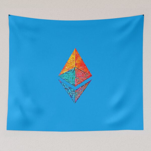 Item preview, "Caustic Acid" ETH crypto, Etherium logo.  Classic T-Shirt designed and sold by ValentinRoth.