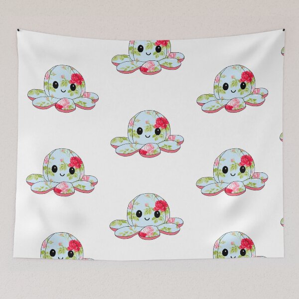 Item preview, happy little octopus (floral edition) designed and sold by ShipsinParadise.