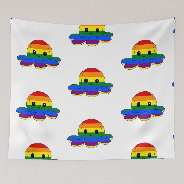 Item preview, happy little octopus (pride edition) designed and sold by ShipsinParadise.