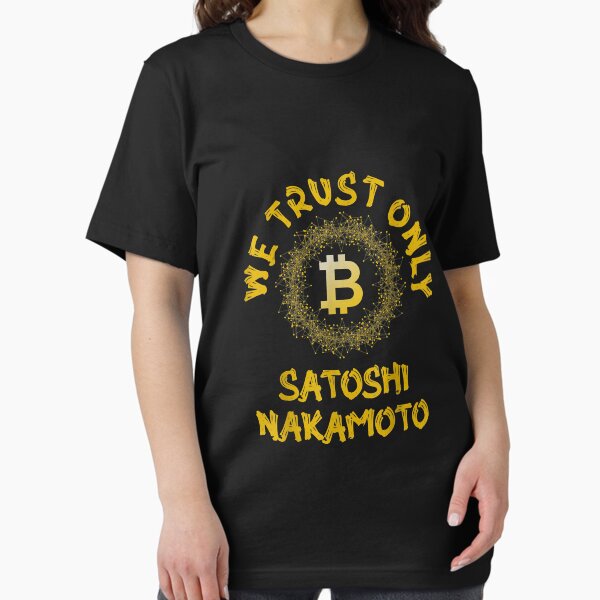 Artikel-Vorschau von Golden Wir vertrauen nur Bitcoin Satoshi Nakamoto BTC, designt und verkauft von Corelli87.