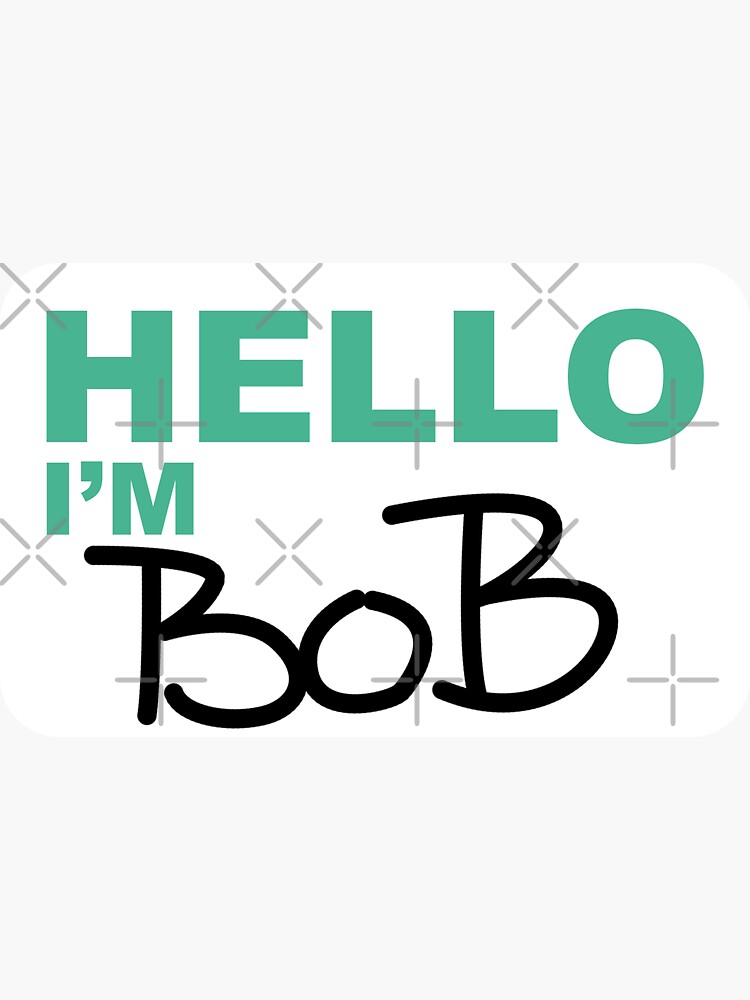 fight-club-bob-name-tag-sticker-for-sale-by-badpandaart-redbubble