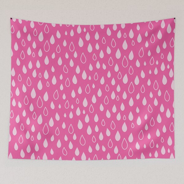 Item preview, Hot pink raindrops pattern  designed and sold by Yasminepatterns .