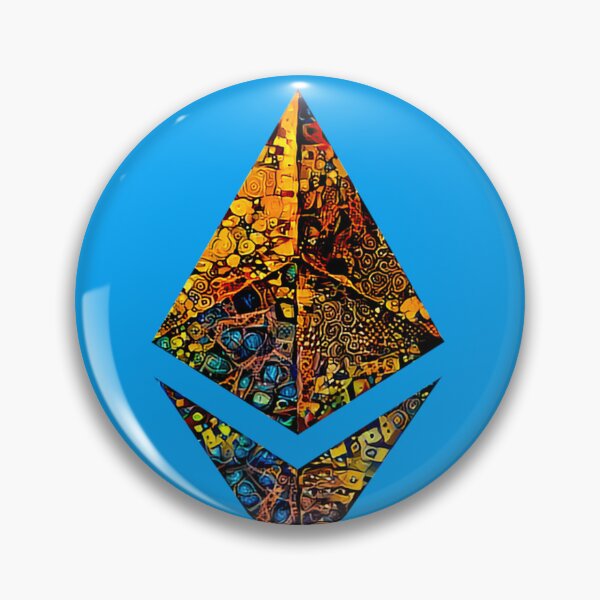 Item preview, "Gold leafed" ETH crypto, Etherium logo.  Classic T-Shirt designed and sold by ValentinRoth.