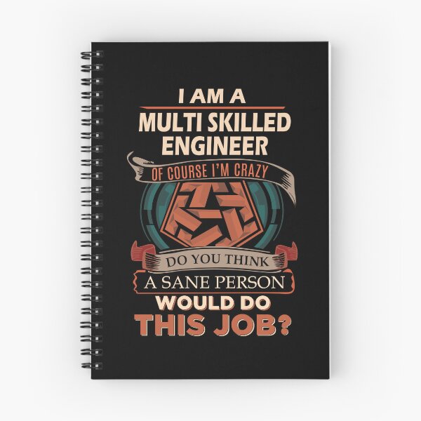Item preview, Multi Skilled Engineer T Shirt - Sane Person Job Gift Item Tee designed and sold by jazminprin.