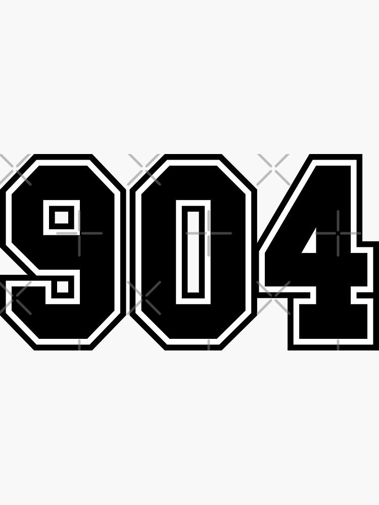 904-area-code-zip-code-location-black-and-white-sticker-by-wa-ka-ne