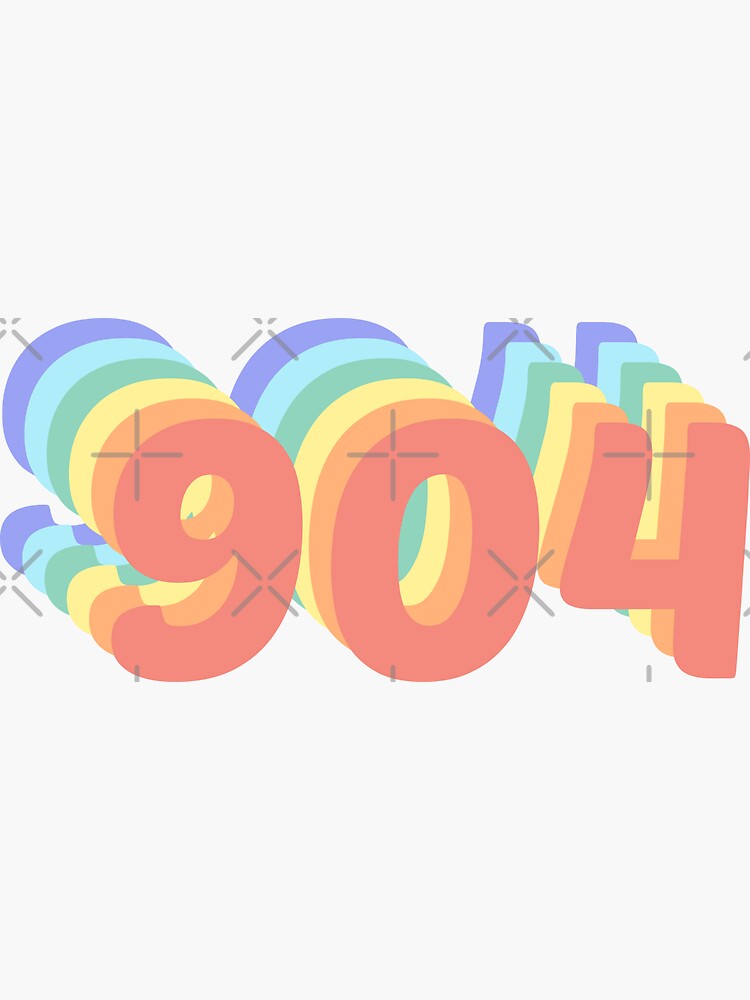 904-area-code-zip-code-location-rainbow-sticker-for-sale-by-wa-ka-ne