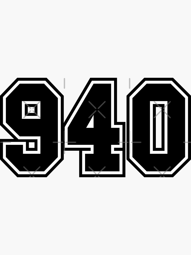 940-area-code-zip-code-location-black-and-white-sticker-for-sale-by