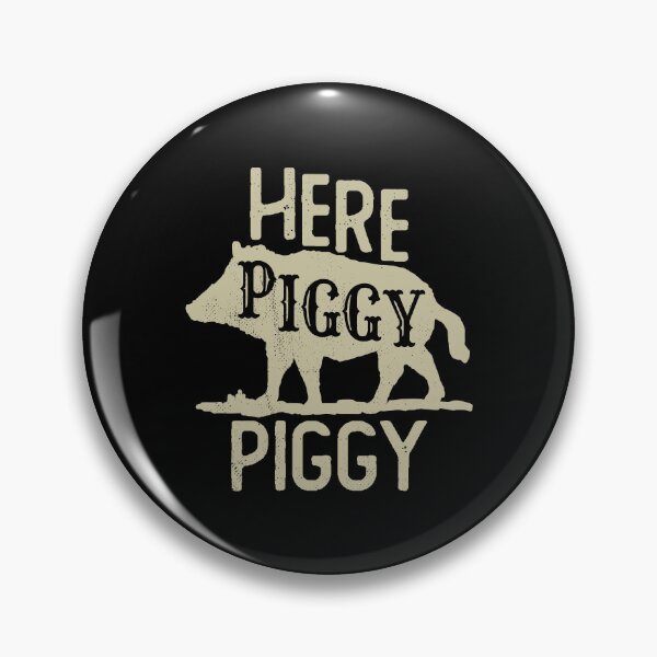 Item preview, Here Piggy Piggy Boar Hunting Vintage Pig Hog Hunter designed and sold by Urlan.
