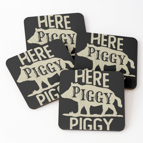 Item preview, Here Piggy Piggy Boar Hunting Vintage Pig Hog Hunter designed and sold by Urlan.