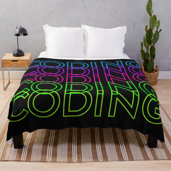Item preview, Neon Coding text design designed and sold by Code Monkeys.