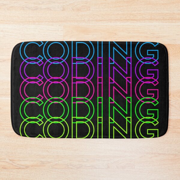 Item preview, Neon Coding text design designed and sold by Code  Monkeys.