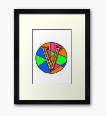 Alphabet V Framed Print