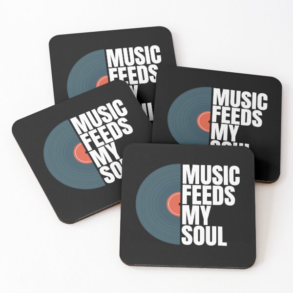 Item preview, Music feeds my soul - Vintage Retro Music Lover Gifts designed and sold by mayamay0.