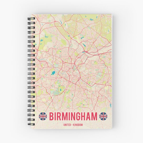 Item preview, Mapa de la ciudad de Birmingham para imprimir designed and sold by PostersProf1.