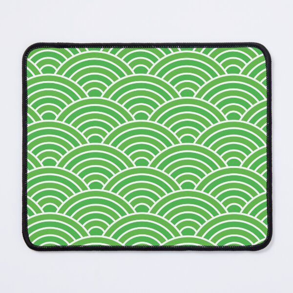 Item preview, Seigaiha  Japanese wave pattern in Lime green  designed and sold by Yasminepatterns .
