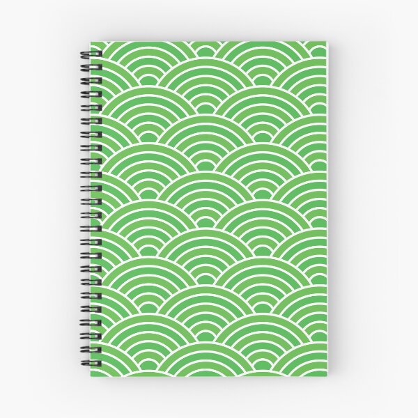 Item preview, Seigaiha  Japanese wave pattern in Lime green  designed and sold by Yasminepatterns .
