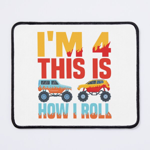 Item preview, Kids I'm 4 This Is How I Roll Monster Truck 4th Birthday Boy Gift designed and sold by DrH4af.
