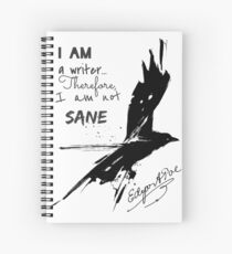 Cuaderno de espiral Edgar Allan Poe: Soy escritor