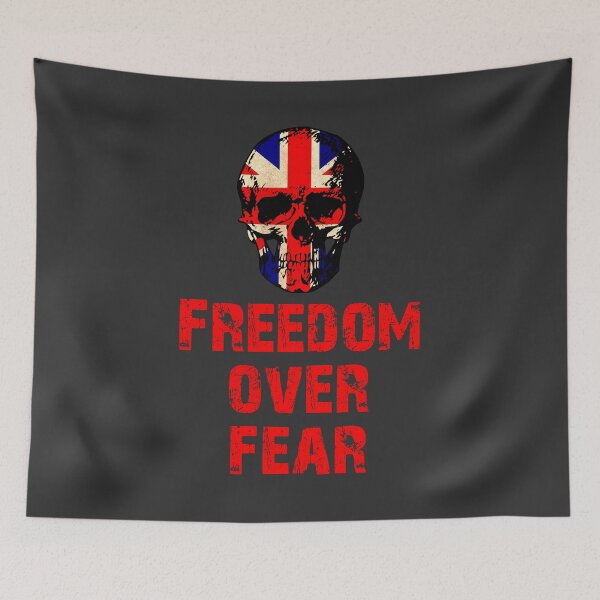 Item preview, freedom over fear UK designed and sold by Markotropoya22.