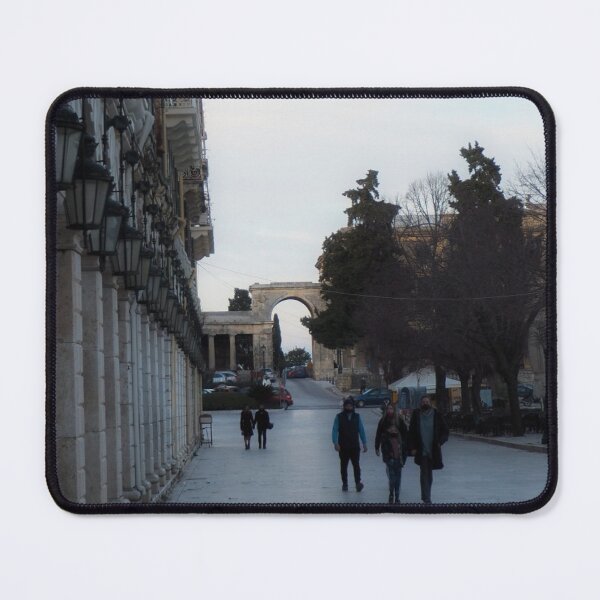 Item preview, The Liston Old Corfu Town,  Image of people walking designed and sold by nickbrayimages.