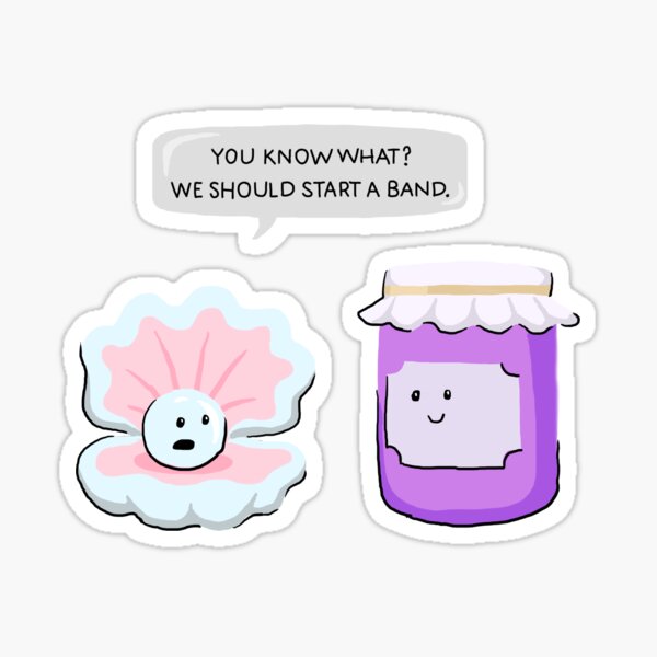 Pearl And Jam Start A Band Sticker