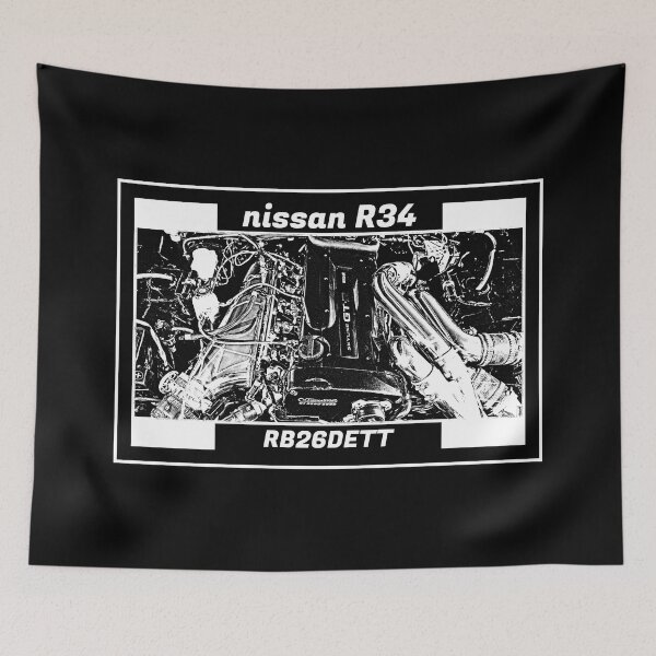 Item preview, NISSAN SKYLINE GT-R R34 ENGINE (Black Version) designed and sold by Cero81.