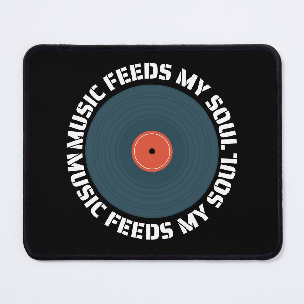 Item preview, Music feeds my soul - Vintage Retro Music Lover Gifts designed and sold by mayamay0.