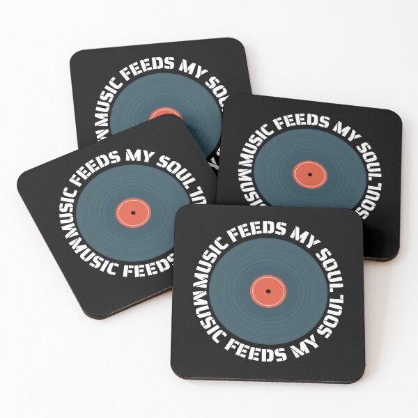 Item preview, Music feeds my soul - Vintage Retro Music Lover Gifts designed and sold by mayamay0.